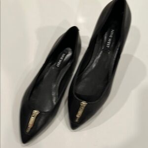 COPY - New Nine West Black Loafers with Gold Accent Sz 6